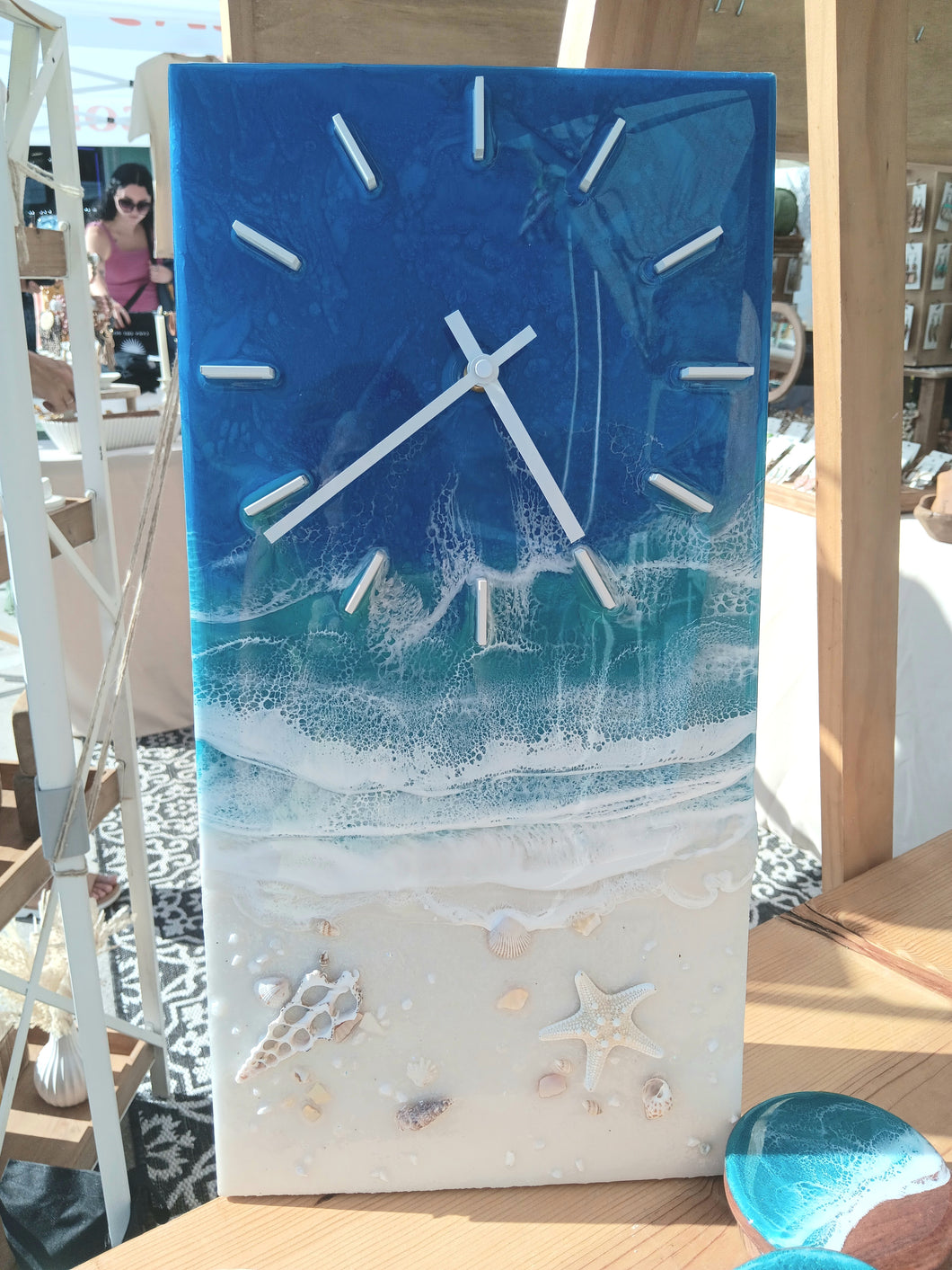 Rectangle beach clock