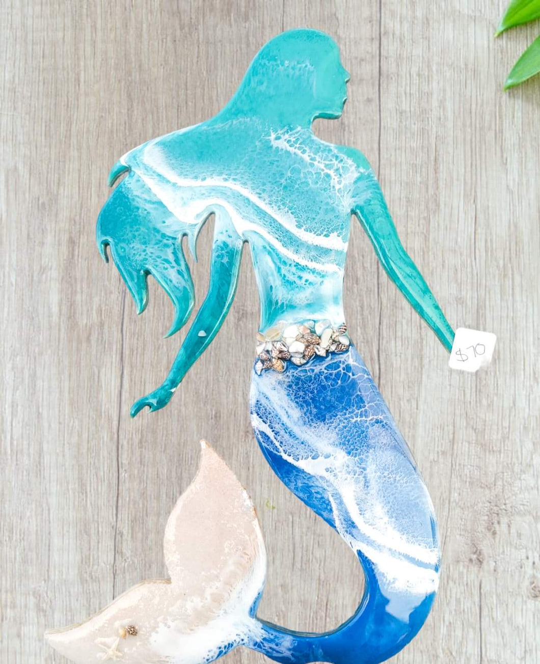 Mermaid cutout wall artwork